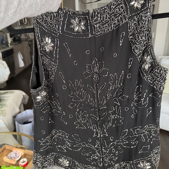 Jkara New York Black Beaded Top (Large) - Picture 2 of 2